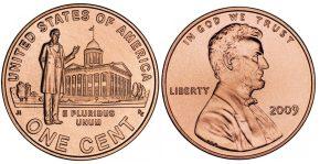 1 цент К двухсотлетию Линкольна