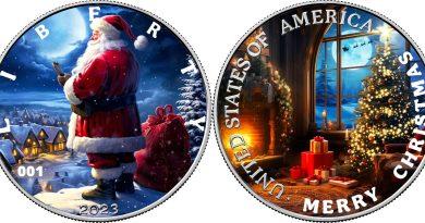 1 доллар 2023 года Санта-Клаус