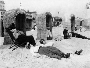 Пляжи балтийского курорта Бинц, Германия 1909 год