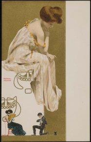 Марионетки - серия открыток работы художника Рафаэля Кирхнера 1902 год