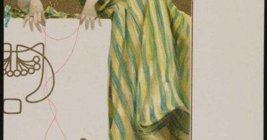 Марионетки - серия открыток работы художника Рафаэля Кирхнера 1902 год