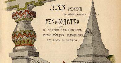 Мотивы деталей разных частей деревянных построек 1908 год