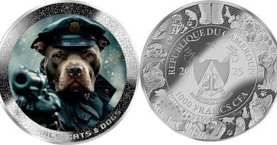1000 франков 2025 года Полицейская собака