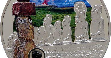 5 долларов 2014 года скульптуры острова Пасхи