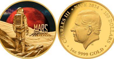 1 доллар 2024 года Марс с Фобоса