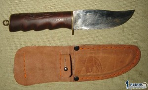 Поделки из кожи - Ножны для охотничьего ножа 2.JPG